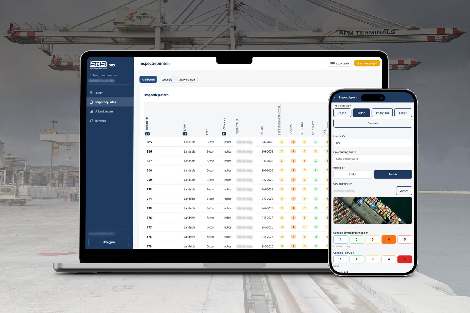 Inspectie app – Shape Rail Services